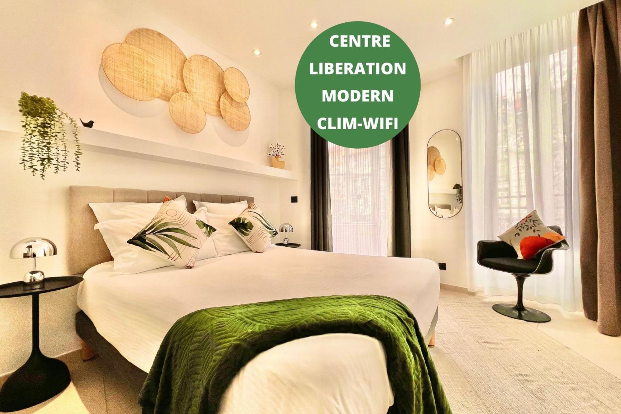 Liberation Center - Private Balcony - 24&7 Reception - Luggage Storage Aparthotel Nice Buitenkant foto